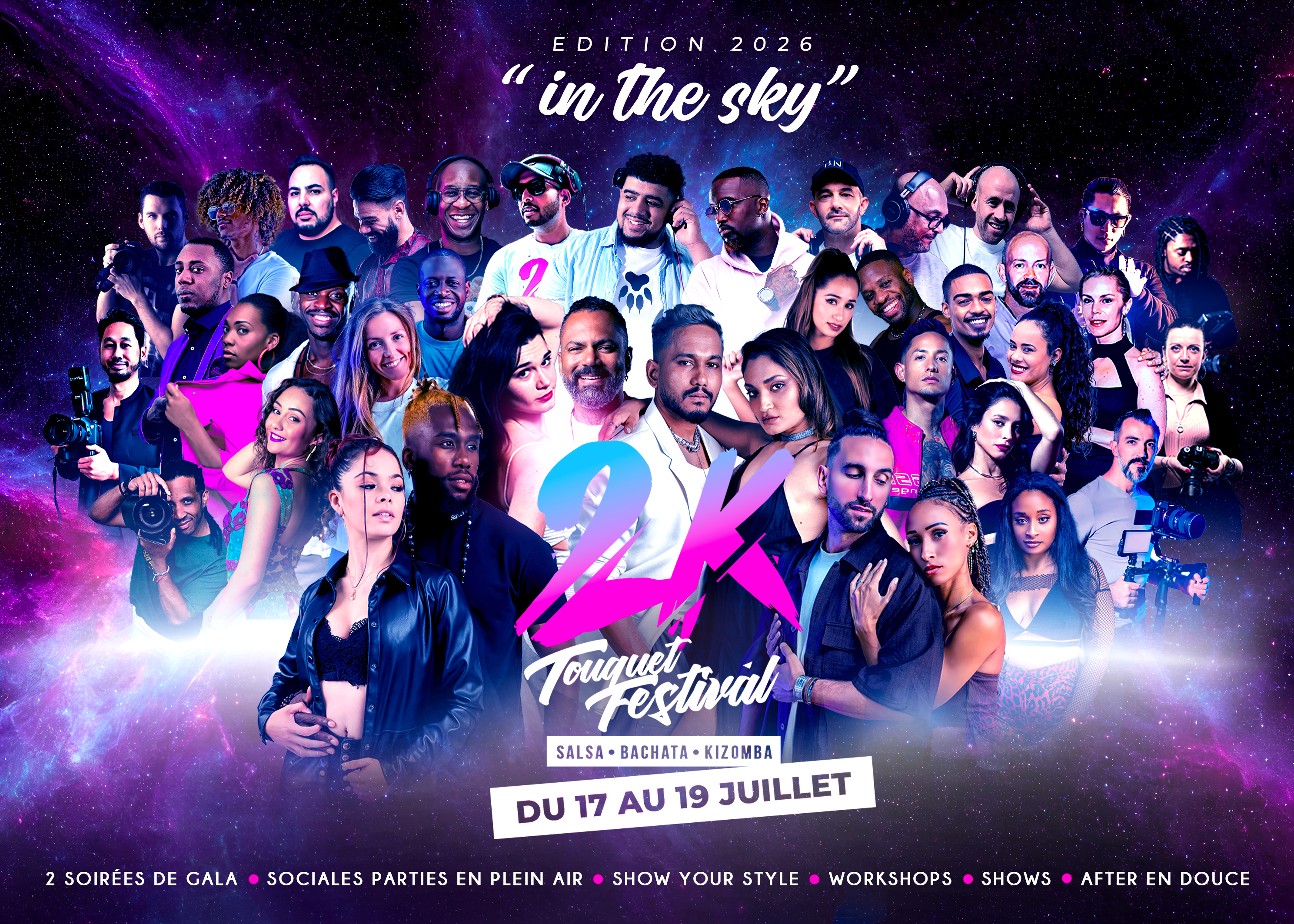 2K Touquet Festival 2026 – Edition In the Sky – 17 au 19 Juillet – Salsa Bachata Kizomba